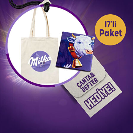 Atıştırmalık All Star Paketi (Milka Defter ve Milka Bez Çanta Hediyeli)