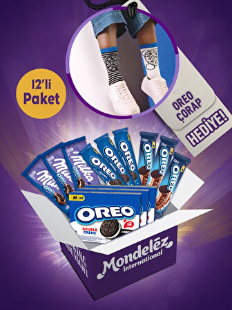 Oreoseverler Çikolata&Bisküvi Paketi (Oreo Çorap Hediyeli)