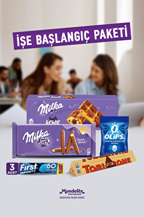İşe Başlangıç Paketi- (Çikolata-Bisküvi-Kek-Sakız-Şeker)