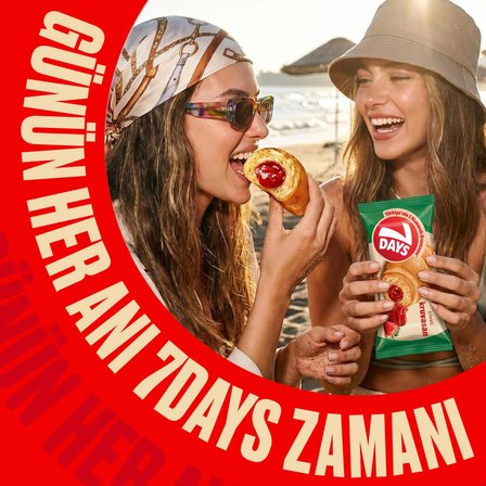 7 Days Çilekli Kruvasan 60 gr - 24 Adet