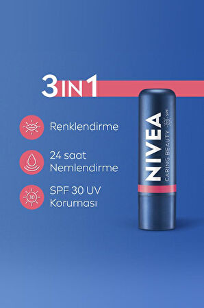 Rose Renkli Nemlendirici Dudak Kremi SPF30 ve Gül Suyu Micellar Günlük Makyaj Temizleme Suyu 400ml