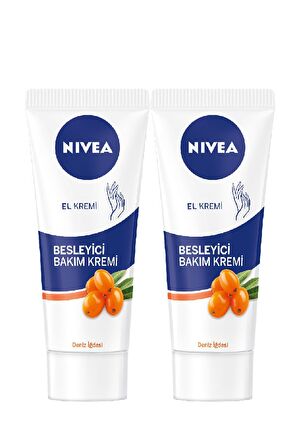 Nivea Besleyici Bakım El Kremi 75Ml - Deniz İğdesi Ve E Vitamini X2