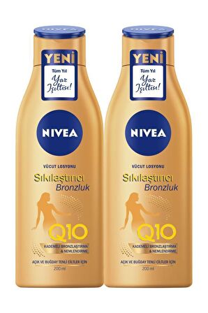 Nivea Sıkılaştırıcı Bronzluk 200 Ml Vücut Losyonu X2