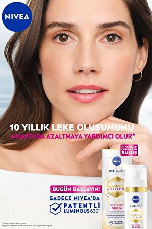 Nivea Tüm Cilt Tipleri İçin Leke Karşıtı Gece-Gündüz Leke Krem-Serum 30 ml & Luminous 630 Koyu Halka Karşıtı Göz Kremi 15 ml  