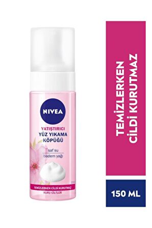 Nivea Hassas ve Kuru Cilt için Yatıştırıcı Yüz Temizleme Köpüğü 2x150 ml & Yüz Temizleme Cihazı Hediyeli 