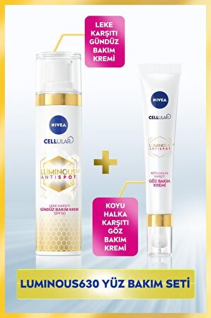 Nivea Tüm Cilt Tipleri İçin Leke Karşıtı Gündüz Leke Bakım Kremi 40 ml & Göz Bakım Kremi 15 ml 