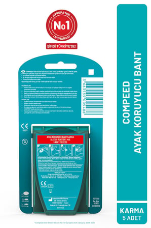 Compeed Acıyı Hızla Hafifleten Hidrokolloid Ayak Koruma ve Yara Bandı Karma Set