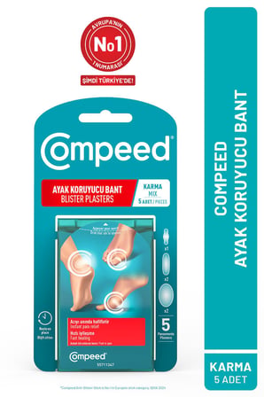Compeed Sürtünme Önleyici Stick & Acıyı Hızla Hafifleten Hidrokolloid Ayak Koruma ve Yara Bandı Karma Set