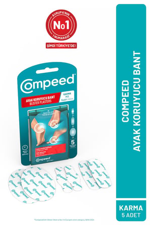 Compeed Sürtünme Önleyici Stick & Acıyı Hızla Hafifleten Hidrokolloid Ayak Koruma ve Yara Bandı Karma Set