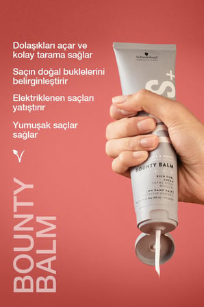 Bounty Balm Bukle Kremi 150ml | Saçın Doğal Buklelerini Belirginleştirir, Kolay Tarama, Nem