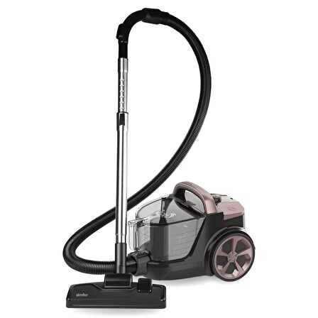 Toz Torbasız Yatay Süpürge Clean Power S4 Rosegold  (4 Litre Smart Dijital Siyah Airfryer Hediye!)