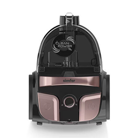 Toz Torbasız Yatay Süpürge Clean Power S4 Rosegold  (4 Litre Smart Dijital Siyah Airfryer Hediye!)