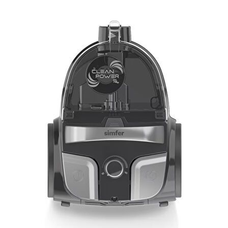 Toz Torbasız Yatay Süpürge Clean Power S4 Gri (4 Litre Smart Dijital Siyah Airfryer Hediye!)