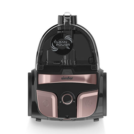 Toz Torbasız Yatay Süpürge Clean Power S4 Rosegold (5.5 LT Slient Pro Mekanik Airfryer Hediye!)