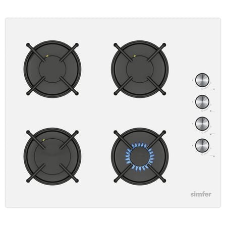 Simfer 0+8 Fonksiyon Trend Mekanik Beyaz Power Turbo 2'li Ankastre Set (Fırın + Ocak)