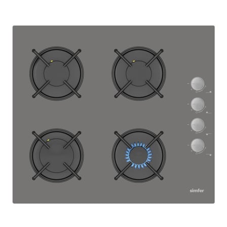 Simfer 0+3 Fonksiyon Dijital Gri PowerTurbo 3'lü Ankastre Set (Fırın+Ocak+Davlumbaz)