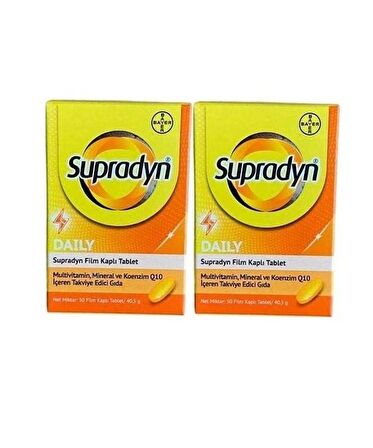 Supradyn Daily Multivitamin 30 Tablet - 2 KUTU - SKT:05/2025