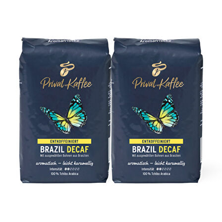 Tchibo Privat Kaffee Brazil Decaf Çekirdek Kahve 2x500 g