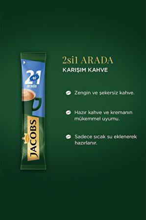 Jacobs 2'si 1 Arada Hazır Kahve 40'lı x 2 Adet + Thermo Cup 650 ml