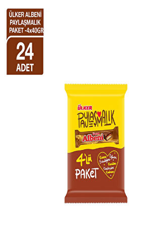 Ülker Albeni Çikolata Kaplı Bar 4x40 gr 24'lü