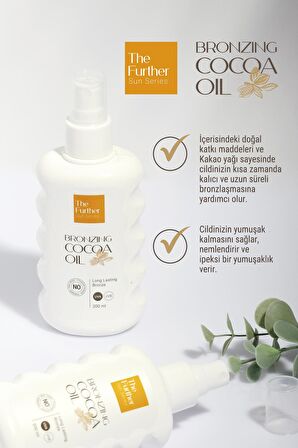 The Further Bronzlaştırıcı Kakao Yağı Uzun Süre Kalıcı Sprey Form 200 ml x 2 adet + Plaj Çantası Hediye 