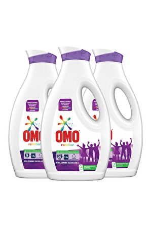 Omo Renkliler için Sıvı Çamaşır Deterjanı 26 Yıkama 3 x 1690 ML