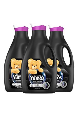 Yumoş Sıvı Çamaşır Deterjanı Siyah ve Koyu Renkli Giysiler İçin 3 x 2520 ML