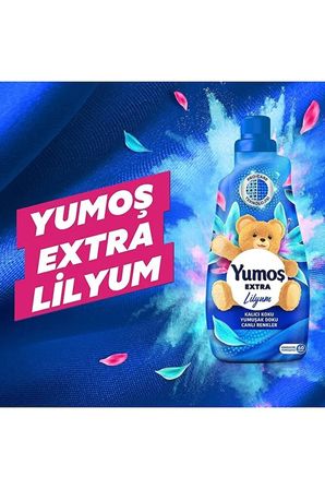 YUMOŞ Extra Lilyum Konsantre Çamaşır Yumuşatıcı 1440 ml + Hassas Giysiler İçin Deterjan 2500 ml.