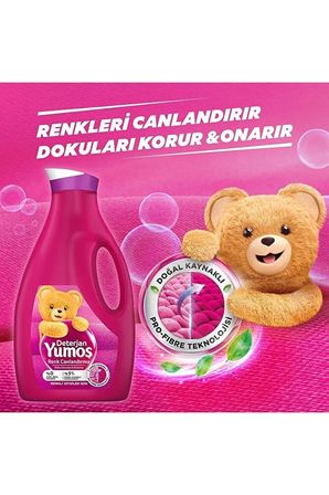 YUMOŞ Extra Lilyum Konsantre Çamaşır Yumuşatıcı 1440 ml + Hassas Giysiler İçin Deterjan 2500 ml.