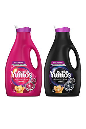 Yumoş Renkliler + Siyah Koyu Renkliler için Sıvı Deterjanı 2 x 2520 ML 