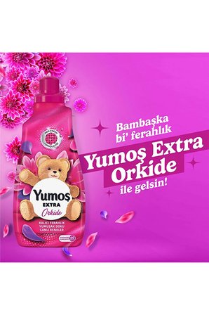 YUMOŞ Extra Konsantre Çamaşır Yumuşatıcısı Orkide 1440 ml 60 Yıkama 3 Adet
