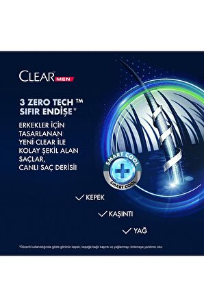 Clear Men Kepeğe Karşı Etkili Şampuan Hızlı Stil 2si 1 Arada 3 x 350 ML