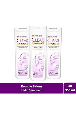 Women Kepeğe Karşı Etkili Şampuan Komple Bakım Vitamin Kompleksi 350 Ml X3 Adet