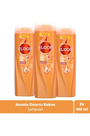 Elidor Superblend Anında Onarıcı Saç Bakım Şampuanı 3 x 400 ML