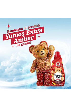 YUMOŞ Amber Çamaşır Yumuşatıcı 1440 ml 2adet Deterjan Renkli Giysiler 2500ml1adet