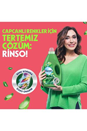 Rinso Sıvı Deterjan Aloe Vera Renkliler İçin 2 x 3 L + Rinso Kömür Siyahlar İçin 2 x 3 L