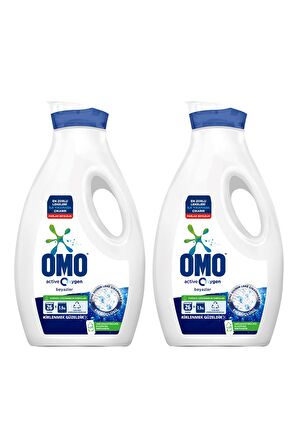 Omo Active Oxygen Sıvı Çamaşır Deterjanı Beyazlar 2 x 1690 ML