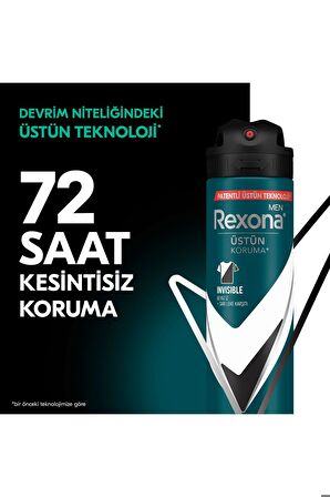 Rexona Men İnvisible Black & White Erkek Sprey Deodorant 3 x 150 ML