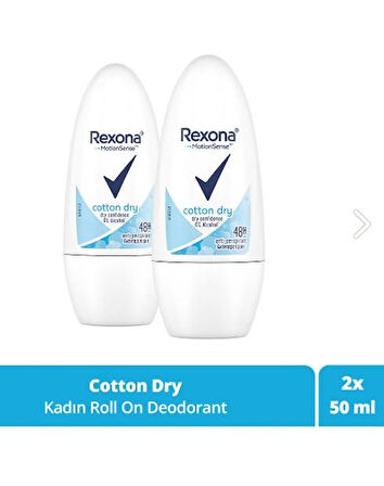 Rexona Deodorant Roll On Cotton 50 Ml 2 Adet