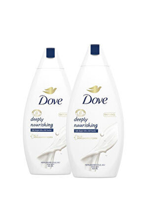 Dove Deeply Nourishing Duş Jeli 450 ml x 2 Adet + Lif