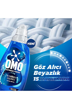 Omo Express Fresh Ultra Beyaz Sıvı Çamaşır Deterjanı 1480 ml X3