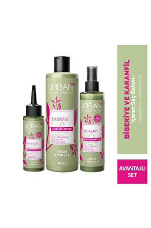 Urban Care Rosemary & Clove Biberiye ve Karanfil Saç Bakım 4lü Set