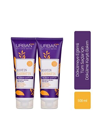 Urban Care Biotin & Keratin Saç Bakım Şampuan 250ml 2'li set