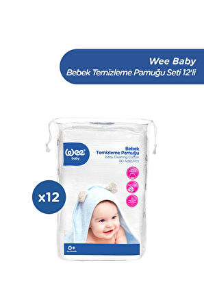 Wee Baby Bebek Temizleme Pamuğu Seti (60x12 720 Adet)