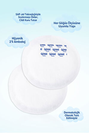 Wee Baby 40'lı Klasik Yapışkanlı Göğüs Pedi (40x12 480 Adet)