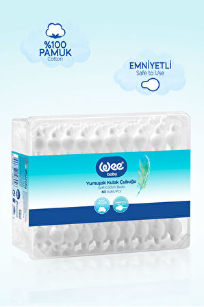 Wee Baby 60'lı Emniyetli Kulak Çubuğu (60x24 1440 Adet)