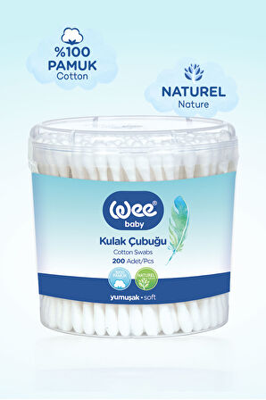 Wee Baby 200'lü Bebek Kulak Çubuğu (200x24 4800 Adet)