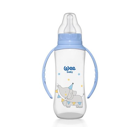 Wee Baby Klasik Kulplu PP Biberon 150 ml ve 270 ml Biberon Seti - MAVİ