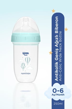 Wee Baby Nanninom Antikolik Geniş Ağızlı Biberon 150 ml ve 250 ml Biberon Seti