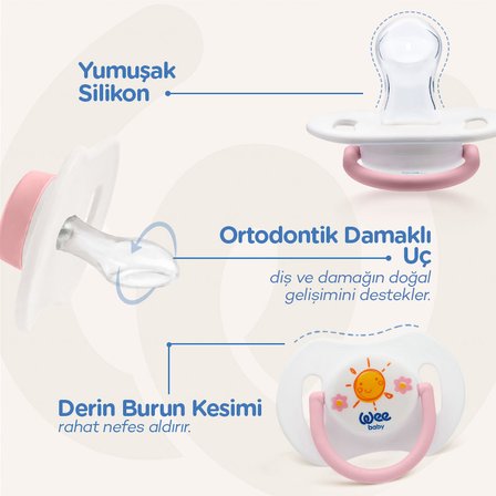 Wee Baby Cam Biberon ve Emzik Başlangıç Seti- KIZ
